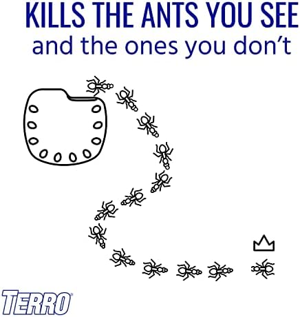 TERRO T334SR Indoor Multi-Surface Liquid Ant Bait and Ant Killer - 8 Discreet Bait Stations - Kills Common Household Ants