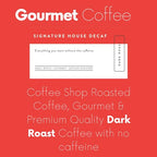 Sarasota Coffee Whole Bean Decaf | Dark Roast Gourmet Decaffeinated Coffee Beans | Low Acid, Mold Free, Specialty Grade Bulk Beans | 5lb (80 oz)