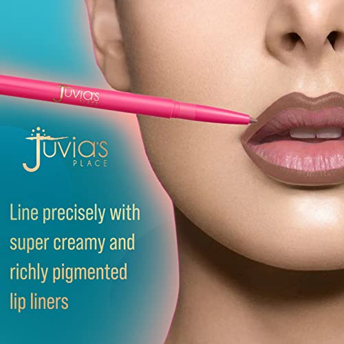 Juvia's Place Coffee Shop Luxe Lip Liner: Sweet Nothing - Colorstay Matte Finish Lip Pencil, Makeup for Natural Long Lasting Beauty and Sensational Wear, Lip Stain Kiss Proof Cometics