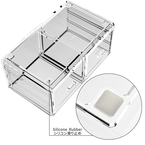 READAEER Makeup Cosmetic Organizer Storage Drawers Display Boxes Case with 12 Drawers(Clear)