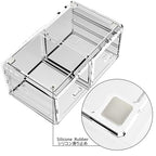 READAEER Makeup Cosmetic Organizer Storage Drawers Display Boxes Case with 12 Drawers(Clear)