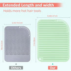 Quccefods Heat Resistant Mat Large Silicone Hot Hair Tools Holder for Curling Irons Flat Iron Hair Straightener Mat Portable Vanity Pad