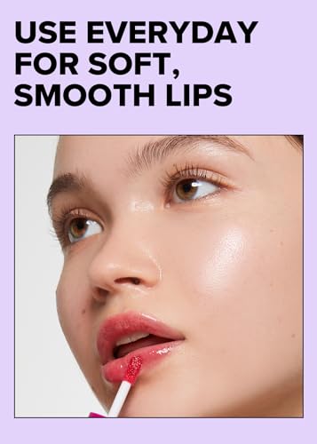 I DEW CARE Lip Gloss - Glow Easy Raspberry | Jojoba Seed Oil, Vitamin C, Pigmented Glossy Stain, Hydrating, Korean Makeup, Pink Color, Moisturizing, Nourishing Crystal Glass Clear, 0.20 FL Oz