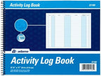 Adams Activity Log Book, Spiral Bound, 8.5 x 11 Inches, 100 Pages, White (S1185ABF)