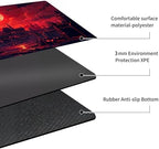 MTG Playmat Non-Slip Rubber Backing Printing Commander Board Game Desk Mat Duel Mat TCG PTCG Playmat 24x14 inches and Free Storage Bags (Castle 2 with Zones)