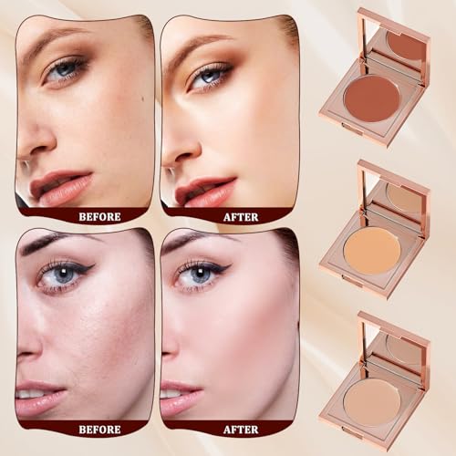 Colored Clay CC Undereye Corrector, Color Corrector for Dark Circles with Brush, CC Undereye Corrector, Conceal & Brighten Dark Circles, Under Eye Hydrating Concealer for Women (Medium-Tan Peach)
