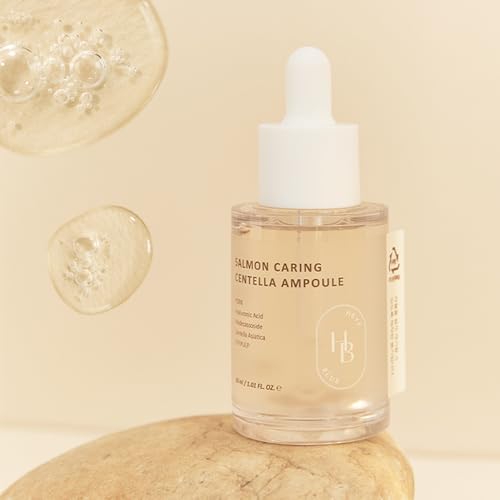 Salmon Caring Centella Ampoule - Salmon PDRN, Salmon Egg Extract, Centella, Madecassoside, Calming, Soothing, Restore and Rejuvenate Damaged Skin, Low Irritation, Korean Skincare