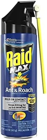 Raid Max Ant and Roach Spray, 14.5 Ounce (Pack of 2)