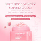 medicube Uneven Skin & Firm Capsule Duo: Deep Vitamin C Golden Capsule Face Moisturizer and Salmon DNA PDRN Pink Collagen Capsule Cream