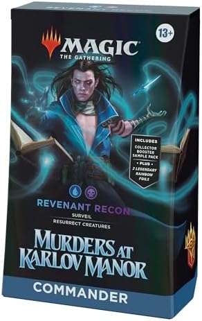 Magic: The Gathering Murders at Karlov Manor Commander Deck - Revenant Recon (100-Card Deck, 2-Card Collector Booster Sample Pack + Accessories)