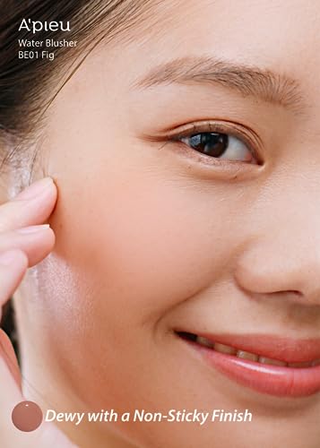 A'PIEU JUICY-PANG WATER BLUSHER (BE01 - Fig Pearl) Korean Liquid Blush For Cheeks K Beauty Makeup