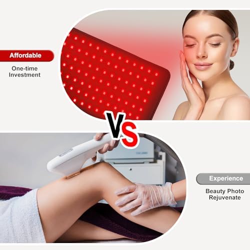 Red Light Therapy, Cordless Infrared Therapy Pad for Back Knee Leg Pain Relief, Portable 660nm 850nm Wireless Red Infrared Light Therapy Wrap Belt with Rechargeable Controller Gift for Women Men