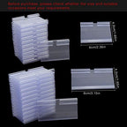 50 Pcs Plastic Wire Shelf Label Holders, 3" x 1.65" Clear Price Tag Holder with Double Snap Lock Closure - Reusable Plastic Basket Label Holders for Market, Retail Shop, and Pantry