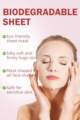 Face Masks Skincare, Christmas Gifts for Women, Facial Masks for Women Skin Care, Beauty Rose Sheet Masks, Bulk Face Mask Skin Care, Beauty Masks Gifts, Hydrating Face Masks, Facial Masks 10 Sheets