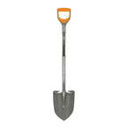Fiskars 44" Pro Garden Shovel, Heavy Duty Gauge Steel Spade with Sharpened Edge for Digging and Turning Soil, Gardening Tool with Ergonomic Aluminum D-Handle