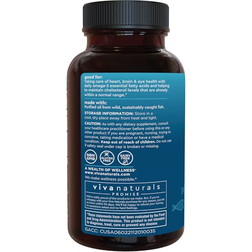 Triple Strength Fish Oil Omega 3 Supplements for Women and Men – 2500 mg High-Potency, Easy-to-Absorb Re-esterified Triglyceride Form, Pescatarian-Friendly DPA Omega 3 EPA DHA Supplement,180 Softgels