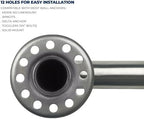 2 Pack 16 Inch Shower Grab Bars - Brushed Stainless - Grab Bars for Showers, Bathtubs, Seniors, and Elderly