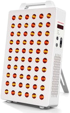 Red Light Therapy, 630nm 660nm 810nm 830nm 850nm Red Near Infrared Light Device with 60 Dual Chip Clinical Grade LEDs, Remote Control, Timer for Face, Body, Skin, Pain Relief, BO-300 (White)
