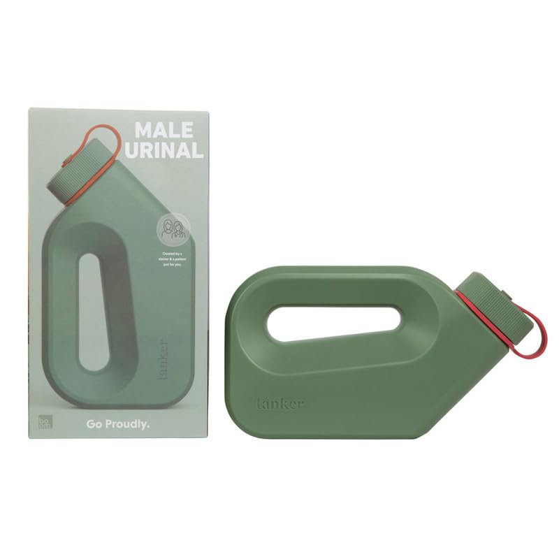 Tanker - Portable Urinal for Men Spill Proof - A Camping and Festival Essential, Designed for Nighttime Urges, Post-Surgery Recovery, and Travel Use