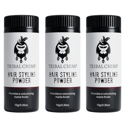 Hair Styling Powder, All-day Invisible Hold Hair Volumizer and Texture Powder for Men and Women, Styling Powder with Matte Finish - 3-Piece Set, 10g