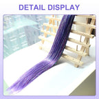 Dark Purple Tinsel Braiding Hair Pre Stretcehd 26 Inch Professional Synthetic Braiding Hair For Crochet Braids Box Braids Boho Braids Croceht Hair Extensions