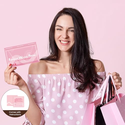 6 Pcs Forehead Wrinkles Patches Reusable, Anti Wrinkle Patch for Fine Lines, Silicone Face Tape for Wrinkle Reducer, Hypoallergenic Wrinkle Remover Mask, Facial Kit for Women Beauty Skincare