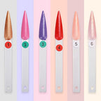 300 Pcs Nail Swatch Sticks with Ring, Stiletto Nail Polish Color Sample Sticks Display