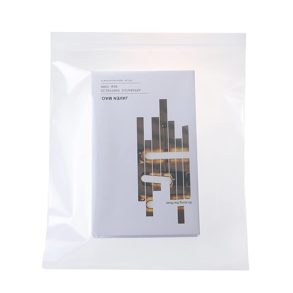 Somoga 20 PCS 13" x 15" Thick 5 Mil Large Clear Zip Poly Bags Plastic Reclosable Zip Seal Lock Bags Heavy-Duty 2 Gallon Clothing T-Shirts Shoes Toys Zipper Bag