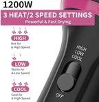 Dual Voltage Hair Dryer Brush for European Travel, 120V - 240V One Step Hair Dryer and Styler Volumizer, Professional Blow Dryer Brush with Negative Ion Anti-frizz for Drying, Straightening, Salon
