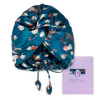 OLESILK Silk Bonnet for Sleeping Women: 100% Mulberry 22 Momme Silk, Adjustable Fit for Night Hair Care, No Frizz for Curls, Royalblue
