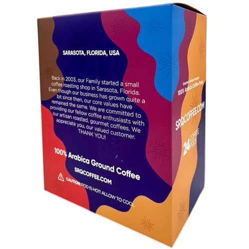Sarasota K-Cup Coffee Pods | Medium Roast Flavored Coffee | Southern Pecan Crunch | Single Serve for Keurig Brewers | Gourmet, Low Acid, Mold Free | 24 Count