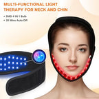 Cordless Red Light Therapy for Neck Chin Firming and V Face Lifting, Portable 8 Color Light Therapy Wrap for Hand Feet Wrist Pain Relief, Infrared Light Therapy Pad