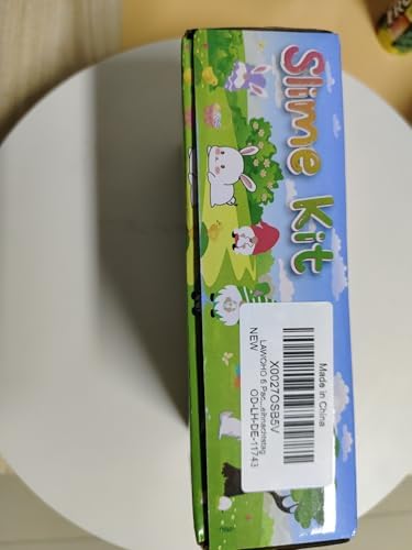 LAWOHO 6 Packs Bunny Pink Slime Kit -Cloud Clear Butter Slimes with Easter Charms & Add-ins, Soft Fluffy Slimes Kits for Girls & Boys, 360ml Pink & Green Easter Slime Making Kit Party Favor for Kids