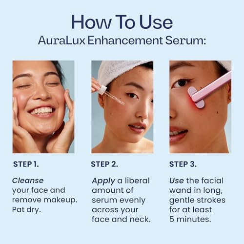 Red Light Therapy Activation Serum for Face and Neck - for Facial Wand, Red Light Therapy & Microcurrent Facial Device - Natural Formula - Blue Tansy, Hyaluronic Acid, Golden Chamomile, Aloe Vera
