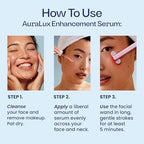 Red Light Therapy Activation Serum for Face and Neck - for Facial Wand, Red Light Therapy & Microcurrent Facial Device - Natural Formula - Blue Tansy, Hyaluronic Acid, Golden Chamomile, Aloe Vera
