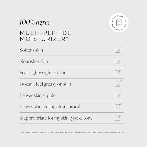Naturium Multi-Peptide Moisturizer, Hydrating & Smoothing Skin Care, Moisturizes with Ethylated Vitamin C & Panthenol, 1.7 oz