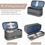 Double Layer Storage Case For Shark Flexstyle, Travel Carrying Case For Shark 430/440 Flexstyle, Organizer Bag For Shark Flexstyle/Dyson Airwrap Styler Attachments