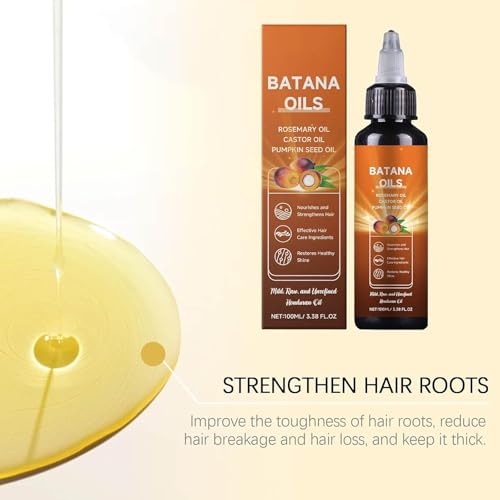 Batana Oil for Hair Growth, 4-in-1 Liquid Batana Oil, with Rosemary, Pumpkin Seed, Castor (2pcs)