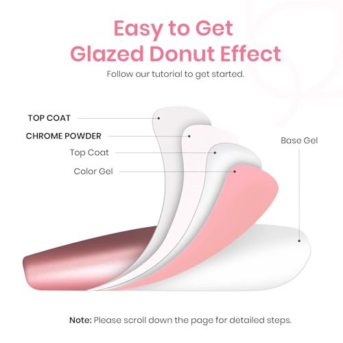 beetles Gel Polish White Chrome Nail Powder for Gel Nails, Pearl Nail Powder Mirror Effect Nail Glitter Manicure Holographic Pigment for Nail Art Design,1g Gift for Girls 2023 Nail Trend DIY Salon