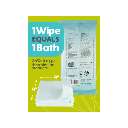 Nurture Valley XL Ultra Thick Body Wipes for Adults w/Aloe | 120 Extra Large Disposable Cloth, Waterless Shower Bath Wipe for Women, Men & Elderly