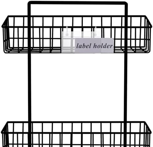 Acrux7 100 PCS Plastic Wire Shelf Label Holders 4" x 2.2" Basket Label Clips with Double Snap Lock Closure, Clear Wire Rack Label Holder Price Tag Holder for Market, Retail Shop, Pantry