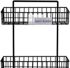 Acrux7 100 PCS Plastic Wire Shelf Label Holders 4" x 2.2" Basket Label Clips with Double Snap Lock Closure, Clear Wire Rack Label Holder Price Tag Holder for Market, Retail Shop, Pantry
