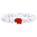 Fahlo Elephant Tracking Bracelet, White Howlite STE Edition