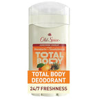 Old Spice Whole Body Deodorant for Men, Total Body Deodorant, Mandarin + Sandalwood, Aluminum Free Deodorant Stick for 24/7 Freshness // Dermatologist Tested Whole Body Deodorant, 3.0 oz