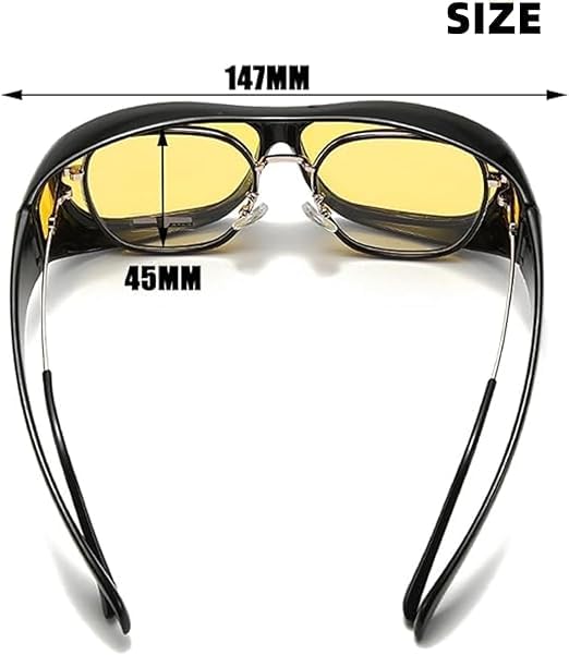Tvindkirdod Macular Degeneration Glasses for Men/Women, for Macular Degeneration, Glaucoma, Cataracts and Retinitis Pigmentosa, glasses for macular degeneration, Yellow Lenses