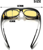 Tvindkirdod Macular Degeneration Glasses for Men/Women, for Macular Degeneration, Glaucoma, Cataracts and Retinitis Pigmentosa, glasses for macular degeneration, Yellow Lenses