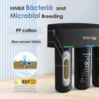 Waterdrop TSA 8 Layer Under Sink Water Filter System, Under Sink Water Filtration System, Reduces PFAS, PFOA/PFOS, Fluoride, Chlorine, Bad Taste & Odor, NSF/ANSI 42 Certified Element, USA Tech