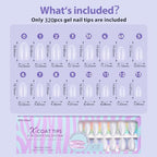 BTArtbox Short Almond Nail Tips - Natural Short Fake Nails with Tip Primer Full Cover, Stronger Nail Adhesion, Clear Soft Gel Nail Tips for Nail Extensions DIY Art