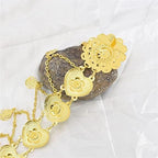 Ethnic Retro Waist Jewelry Alloy Love Carved Tassel Drops Pendant Alloy Waist Chain Tassel Jewelry (D Light Grey)