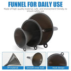 Plastic Kitchen Funnel Set of 3, Round Kitchen Funnels for Filling Bottles, Durable and Multifunctional Funnels for Filling Canning, Cooking, Lab or Car Oil